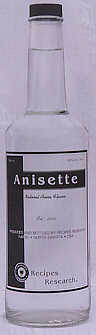 Anisette bottle
