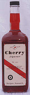 Cherry Liqueur Bottle
